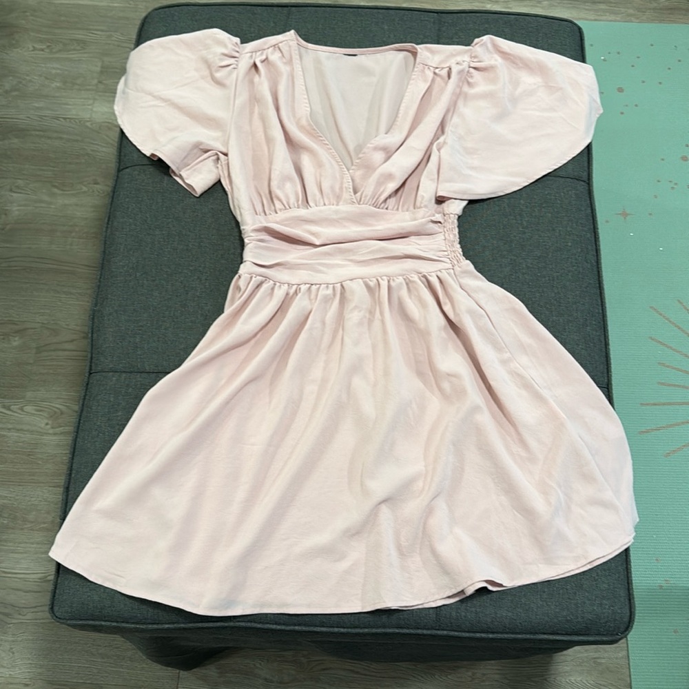 Pink Flounce Dress